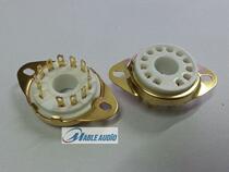 Ceramic 12-pin electronic tube holder GZ12-F-A-G gold-plated front fitting 9MN8 8AC9 50CA10