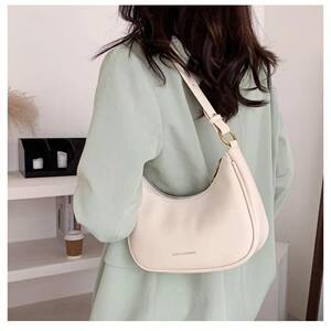 French Half-Moon Underarm Bag 2026 New High-End Handbag Baguette Bag Versatile Crossbody Bag Pearl Shoulder Bag for Women