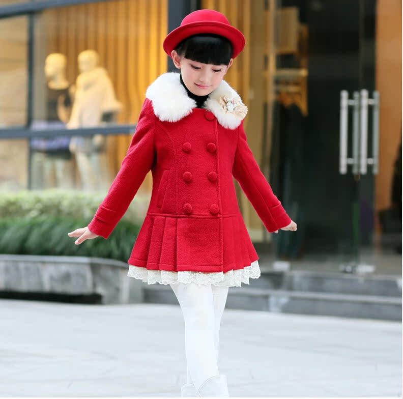 Manteau pour fille en laine - Ref 2162458 Image 10