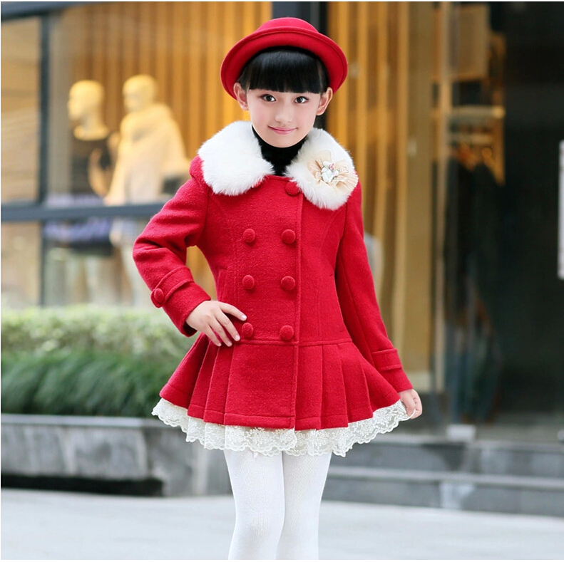 Manteau pour fille en laine - Ref 2162458 Image 12