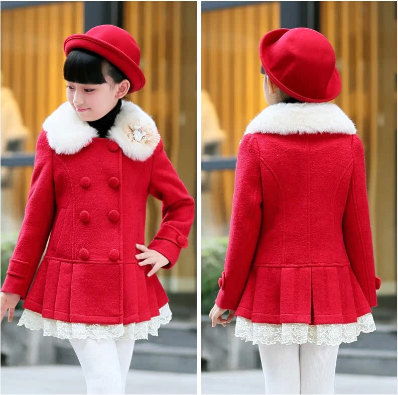 Manteau pour fille en laine - Ref 2162458 Image 11