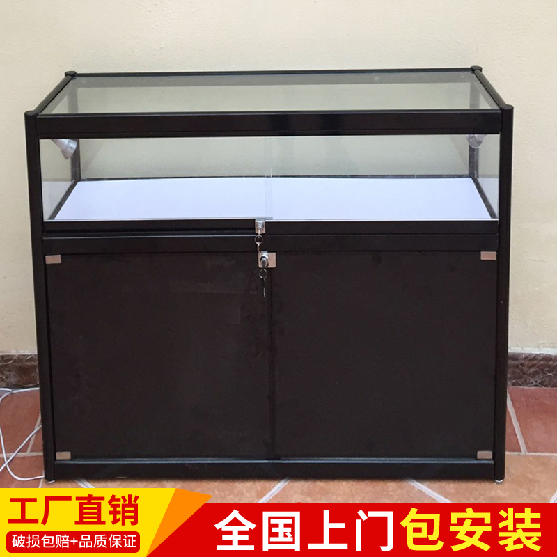 Accessories counter jewelry glass exhibition cabinet sample display cabinet jewelry counter mobile cabinet boutique cabinet