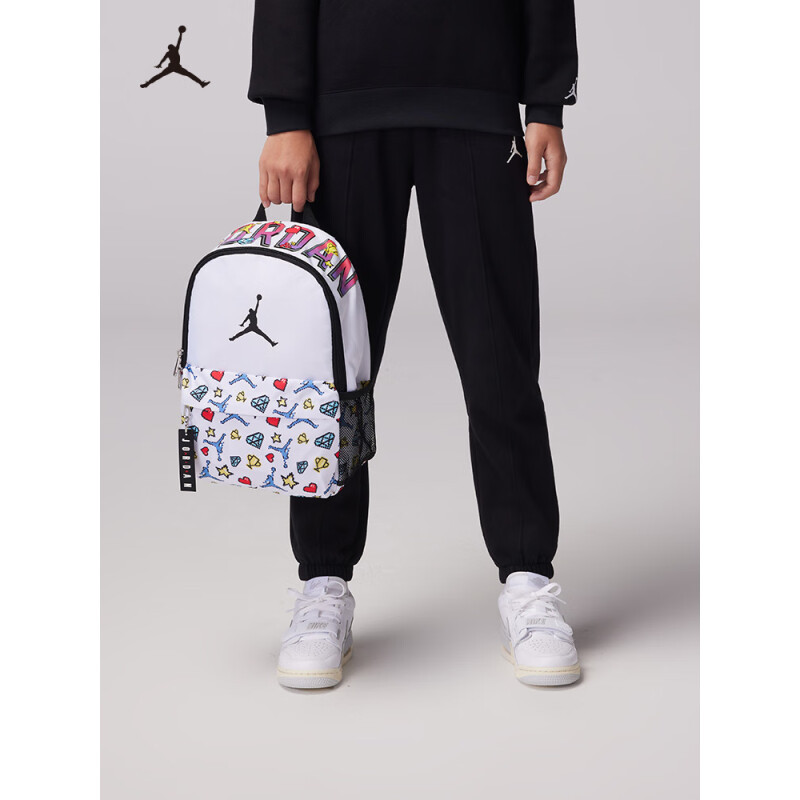 Jordan Nike Aj Kidsren's Backpack Student Sports Backpack Adult Universal Classic Fashion Youth Bag