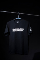 (Overclocking roaming)LOGO theme short-sleeved T-shirt men and women lovers breathable base round neck shirt casual printing
