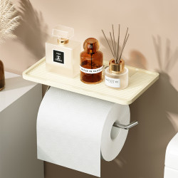 Bathroom Roll Paper Holder, Mobile Phone Storage Rack, Wall-Mounted Toilet Paper Holder, Bathroom Punch-Free Toilet Paper Box