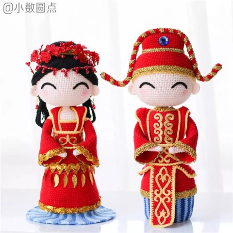 Decision Dot Ancient Wedding for Dolls and Die Handmade DIY Hairy Hook Woven Tutorial