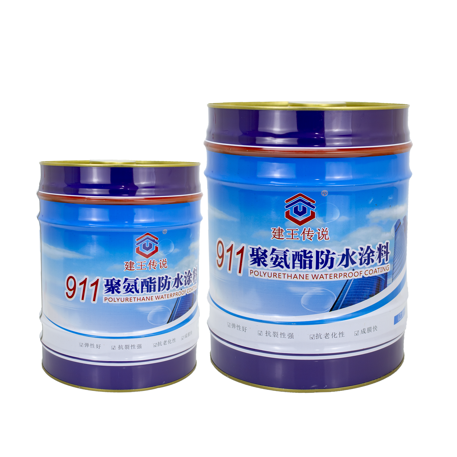 Building Wang Chuanhuan Cards 911 Non-Tar Bi-Group Polyurethane Coatings Heaves Gutter Cracks Asphalt Waterproofing Materials