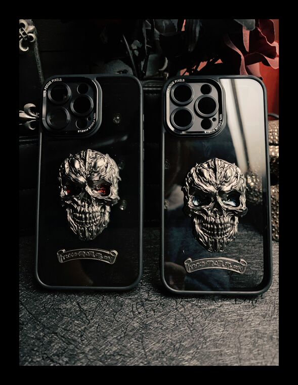 Gothic Skull 3D Embellishment iPhone Case