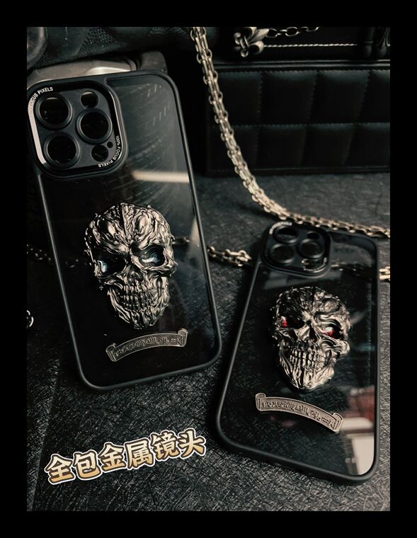 Gothic Skull 3D Embellishment iPhone Case
