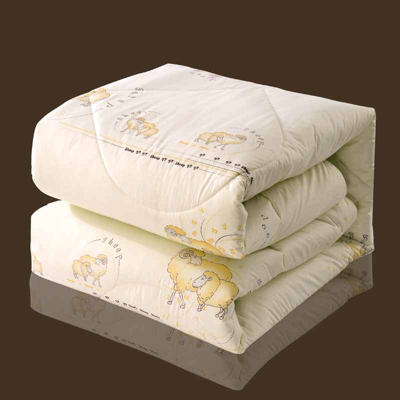 Australian pure wool quilted by 100% All cotton wedding Quilt Wool by Spring and Autumn Thickened Single Biathlon Quilt by Core Winter