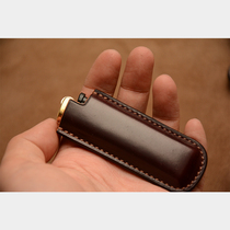 Handmade American Horween cordovan disposable Grasshopper Cricket lighter leather case