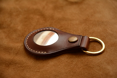 Apple, импортный защитный чехол, брелок, Италия, из натуральной кожи