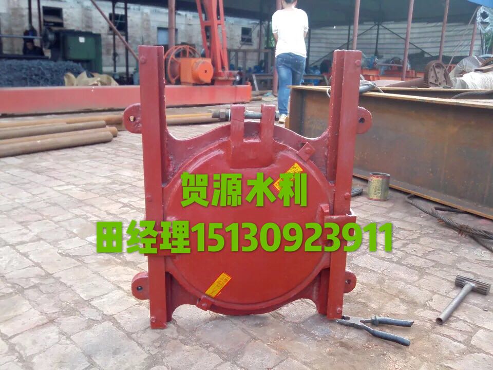 Opening and closing machine gate-PGZ-type flat arched cast iron gate rocking handle steel gate with shake handle