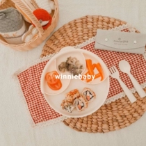 American miniware tapioca starch baby partition plate set baby food supplement snack bowl childrens water Cup