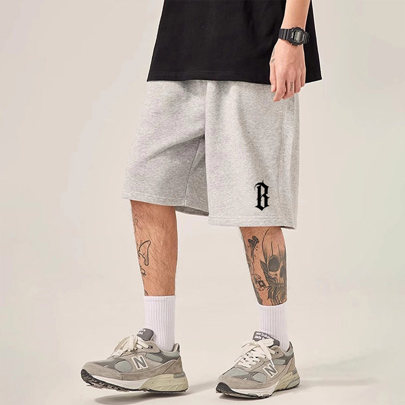 Boneless Btw Summer National Trend Casual Shorts for Men and Women, American Style Heavyweight Trendy Brand Sports Loose-Fitting Five-Point Shorts