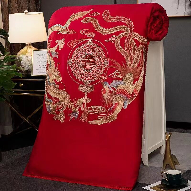 Silk quilt 100% mulberry silk t quilt spring and autumn quilt core red winter quilt cotton wedding hi quilt dowry high-end