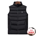 Playboy down jacket cotton vest nam mùa thu đông Slim Hàn Quốc xu hướng giản dị thể thao đứng cổ áo vest - Áo thể thao Áo thể thao