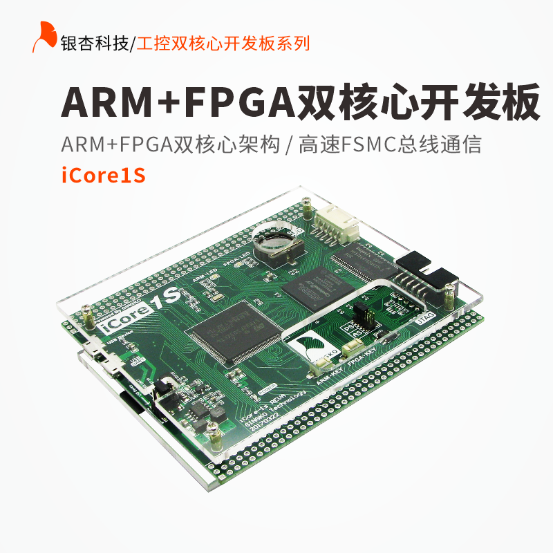 FPGA ARM Dual Core Development Board STM32F103 EP4CE6F17C8N iCore1S Ginkgo Technology
