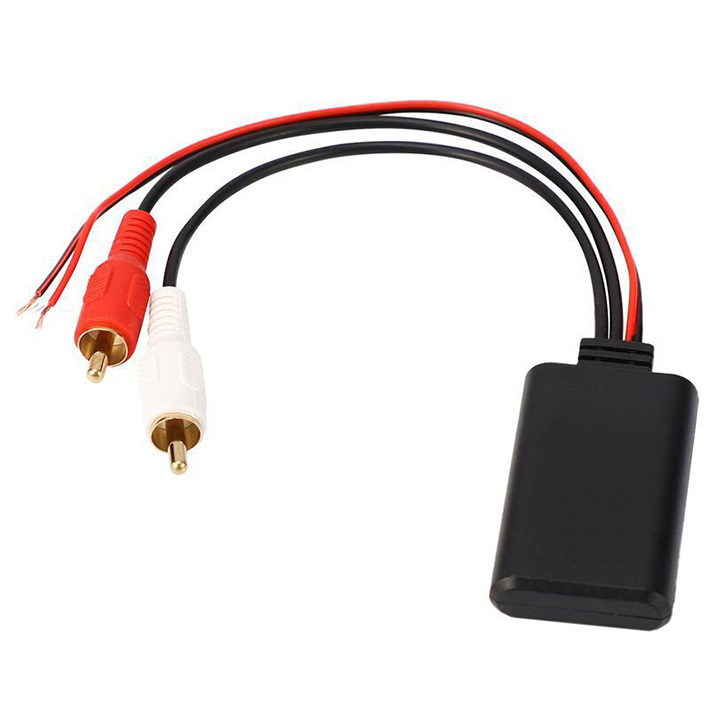 12V Car Bluetooth Receiver Lossless Sound Quality Radio Rca Lotus Plug Aux Audio Module Player