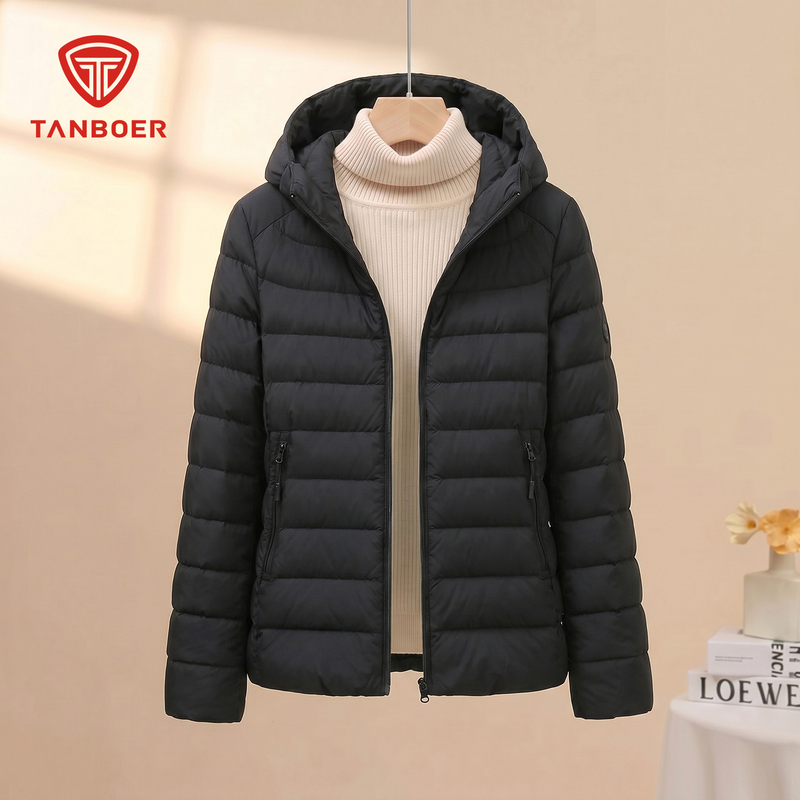 Tanboer Lightweight Short Ultra-Light Ultra-Thin down Jacket 2025 New Model Thin Lightweight Compression Brand Inner Liner Women's Style