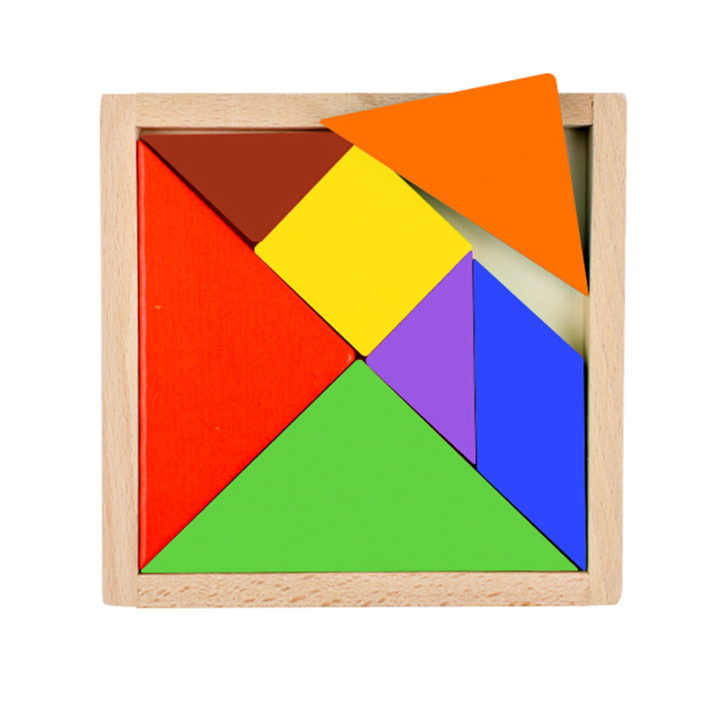 Young children's early education puzzle tangram 1-5 years old fine motor imagination training small toys