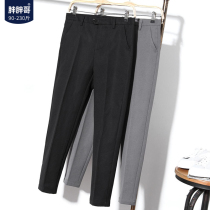 Autumn slacks ankle-length pants men plus fat fat slim straight bar sports pants Korean fashion mens pants