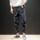 Mùa xuân 2019 quần jeans nam mới giản dị cộng với quần lửng ống rộng size rộng béo phiên bản Hàn Quốc của xu hướng quần nam quần sooc nam
