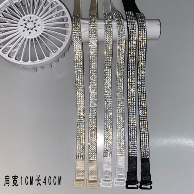 ເສື້ອຊັ້ນໃນສາຍ Rhinestone ທີ່ມີ rhinestone elastic