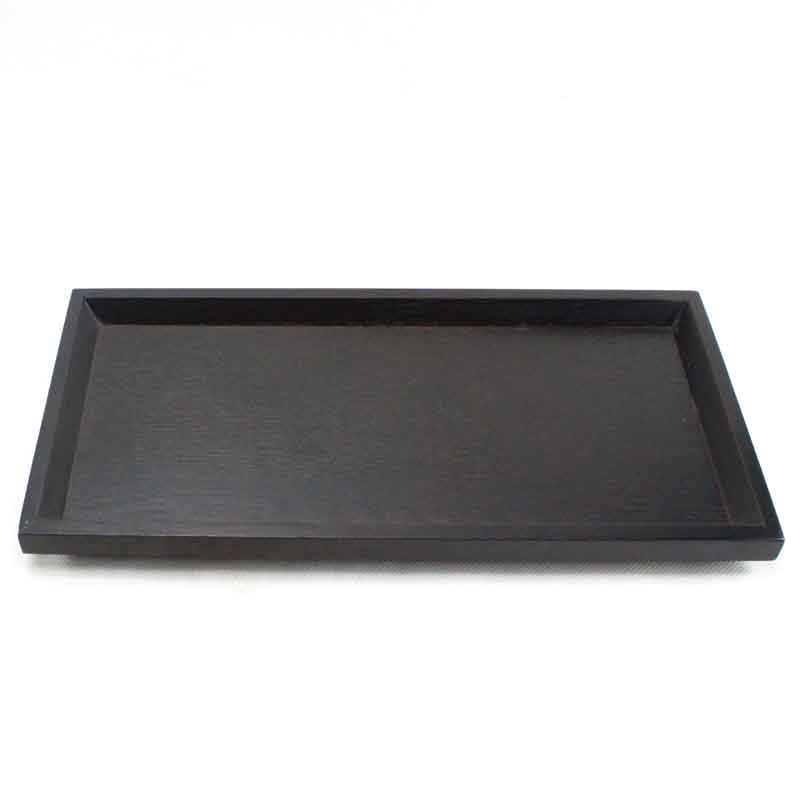 Dim Sum Khay gỗ Khay Nhật Bản Màu nâu đậm Obelisk Bộ trái cây sấy khô Bộ trà đen đặc biệt Mới - Tấm khay gỗ trang trí