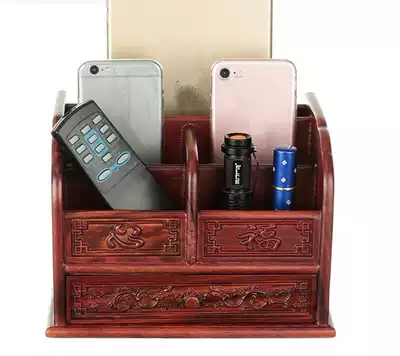 Rosewood multifunctional storage box mahogany large sanitary carton remote control storage box sundries storage box