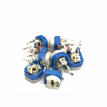 Blue and white horizontal adjustable resistor WH06-2 RM065 resistance 2M-205 lanbai horizontal adjustable potentiometer