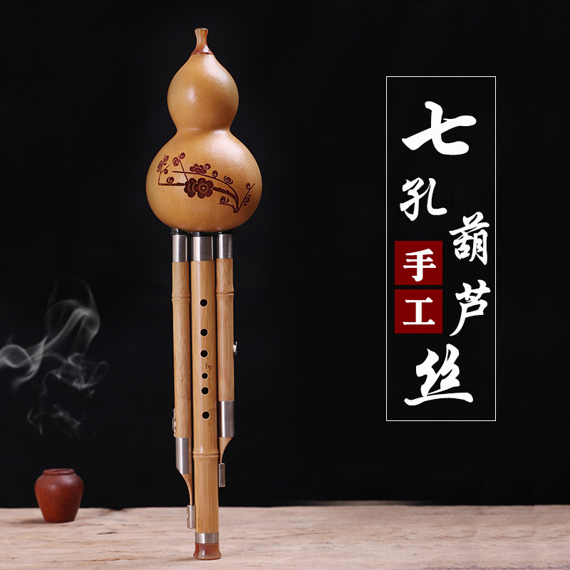 Yunnan cucurbit musical instrument beginners C tune G F D B tune students adult children beginners professional performance type