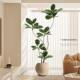 Artificial Rubber Tree Green Plant Faux Plant for Living Room, Light Luxury Imitation Flower Decorative Tree, Large Indoor Potted Floor-Standing Ornament