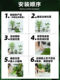 Artificial Green Plants under the Stairs, High-End Bionic Plant Landscaping Combination, High-End Light Luxury Decorative Items, Floor-Standing Potted Trees