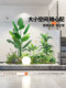 Simulated plant landscaping layout, indoor artificial flower tree window decoration under the stairs, bionic green plant landscaping combination