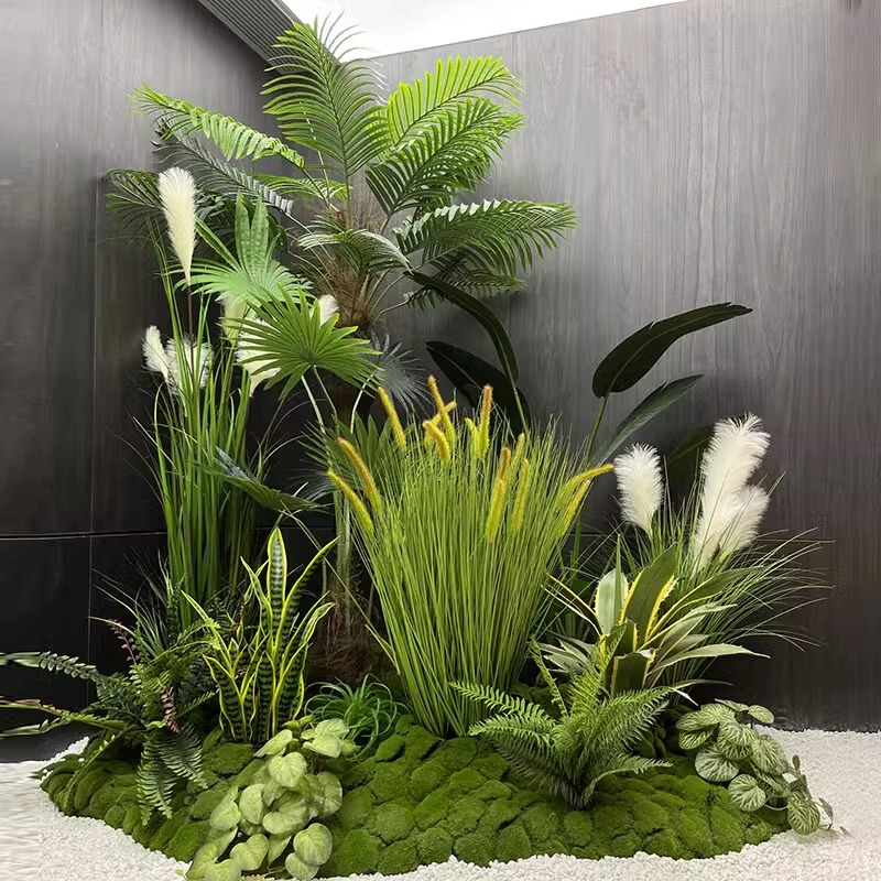 Artificial Green Plants for Landscaping, Skylight and Courtyard Landscaping, Stair Corner Decoration, Entrance Display Window, Artificial Tree Landscape Plants