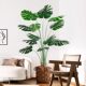 Simulated Green Plant Monstera Deliciosa Classy Accessible Luxury Living Room Plant Potted Scandinavian Style Artificial Tree Interior Decoration Landscape Ornaments