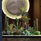 Simulated Cactus Landscaping for Indoor Landscapes, Shopping Mall Store Windows, Large Decorative Scene Arrangements, Artificial Plants and Greenery