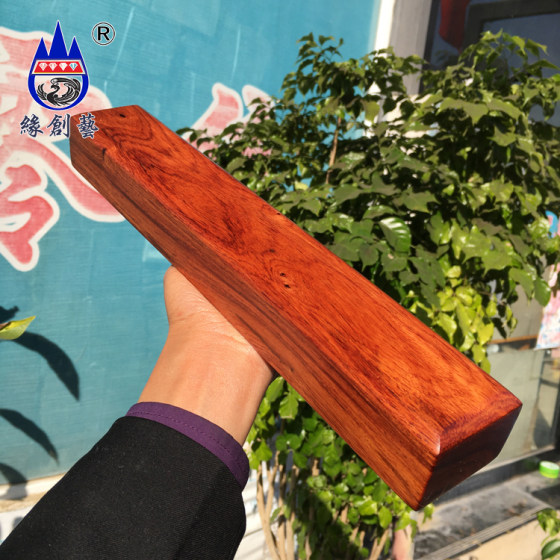 Mahogany town ruler Burmese big red rosewood whole wood old material pressure paper decoration solid wood defect paperweight special deal