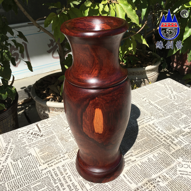 Redwood Myanmar Big Red Source Vase One of Natural Ghost Mountain Solid Wood Whole Wood Fittings