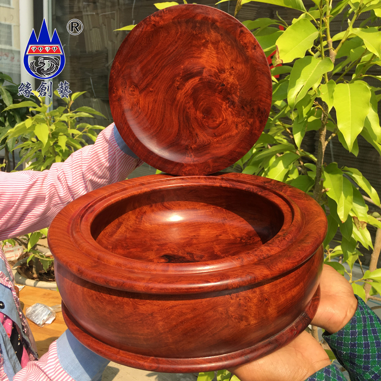 Mahogany Burmese pear cornucopia one thing one picture defect special offer whole wood storage storage tank eight treasure box decoration
