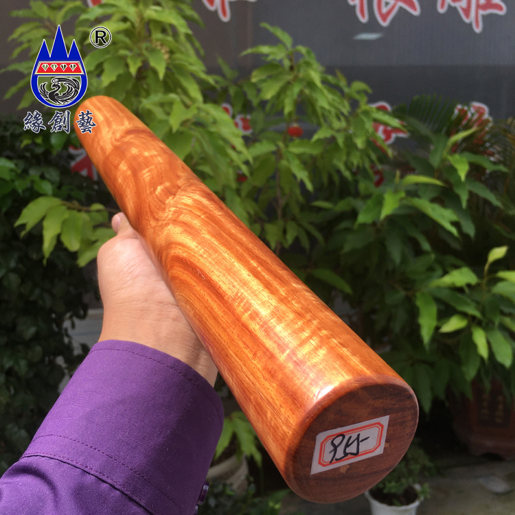 Mahogany rolling pin Myanmar pear noodle stick Solid wood noodle stick One thing one picture Whole wood defect treatment Self-defense round wooden stick