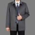 Yalu mùa thu mùa đông trung niên cashmere áo khoác nam dày áo gió áo trung niên ngắn len len cha áo áo khoác bò nam Áo len