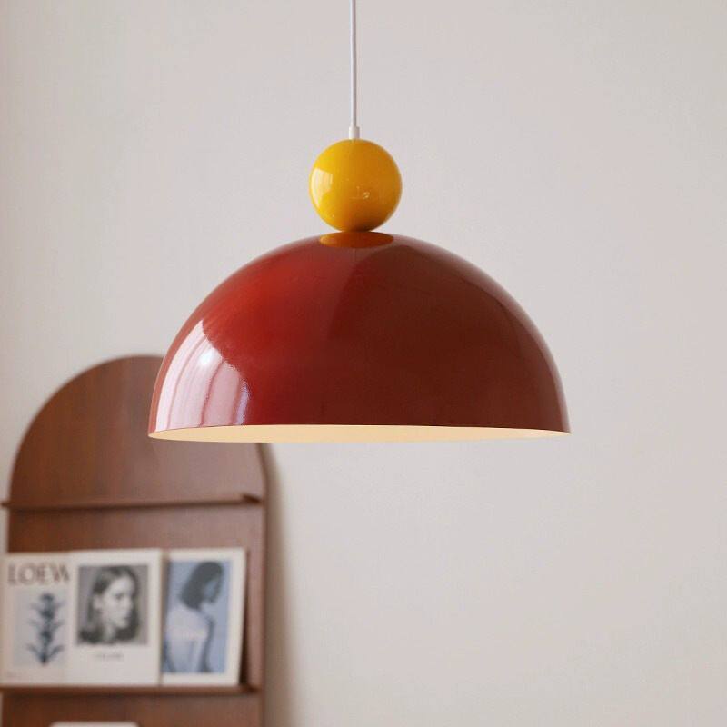 French Restaurant Chandelier Memphis Designer Dining Table Lamp Single-Head Round Table Lamp Cream Style Vintage Dining Room Lamp Kk