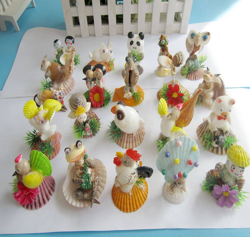 Full 28 random hair 7--11 cm natural conch shell conch animal ornament exquisite shell