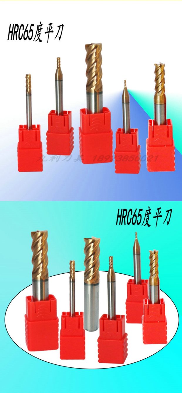 Khuyến mãi dao phay phay độ cứng cao HRC65 độ 1mm đến 12 mm mũi khoan đá