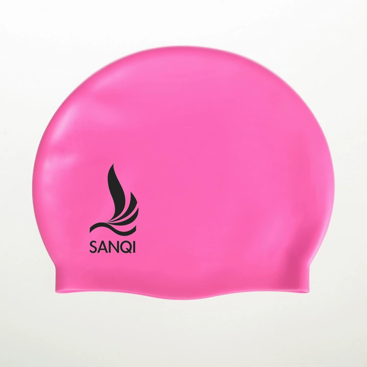 Sanqi thời trang không thấm nước silicone mũ bơi chuyên nghiệp đích thực người lớn tóc dài không thấm nước unisex bảo vệ tai thiết bị bơi - Mũ bơi