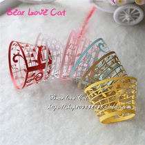 50 pieces of cupcakes surrounded by hollow notes cake cupcake wedding cake tray laser baking paper