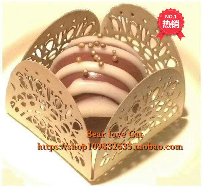 Exit Mini cake Paper Individuality Hollowed-out of Snowy Lady Chocolate Sweets Decoration Paper 50