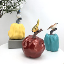 Nordic creative candy color Apple ornaments Home model room jewelry Resin crafts housewarming gifts new products